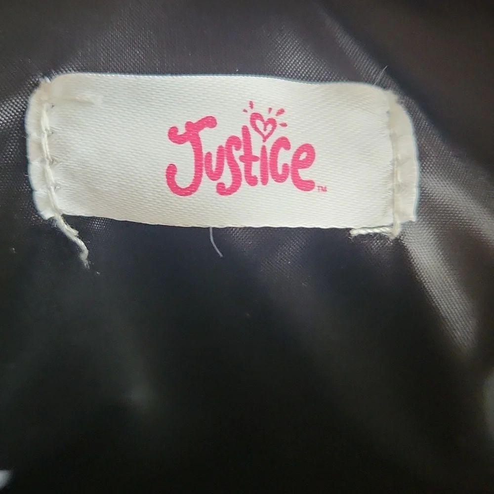 Justice small black and red floral backpack - Picture 5 of 7